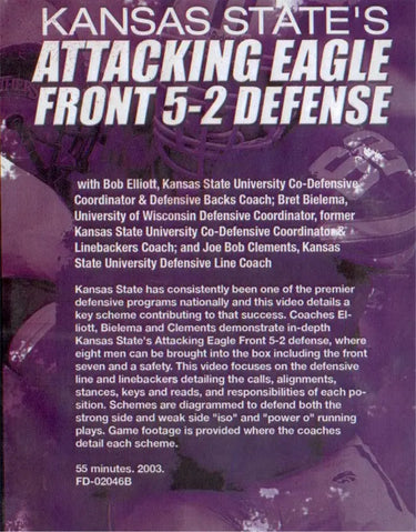 (Rental)-Kansas State's Attacking Eagle Front 5-2 Bob Elliott
